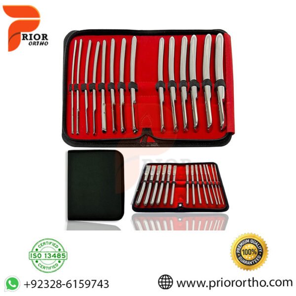 14 Pcs Hegar Dilators Set Single Ended