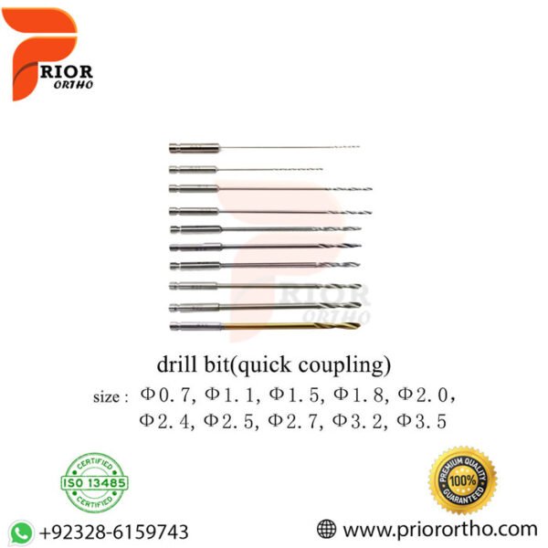 Orthopedic Quick Coupling Drill Bits 3.5mm