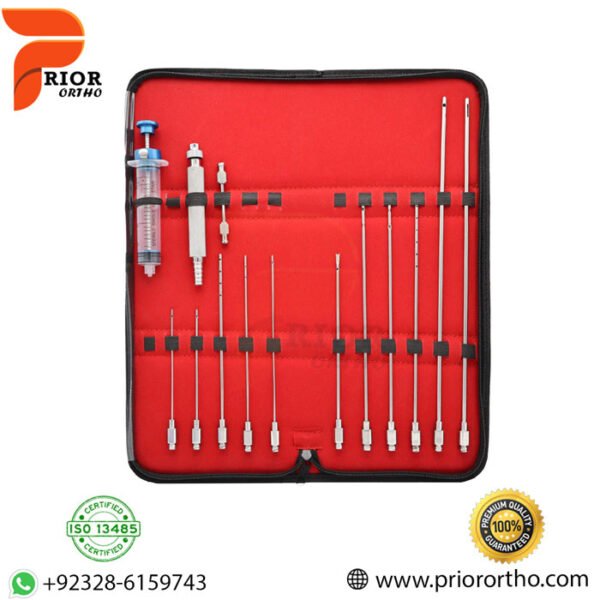 14 Pcs Liposuction Cannulas Sets